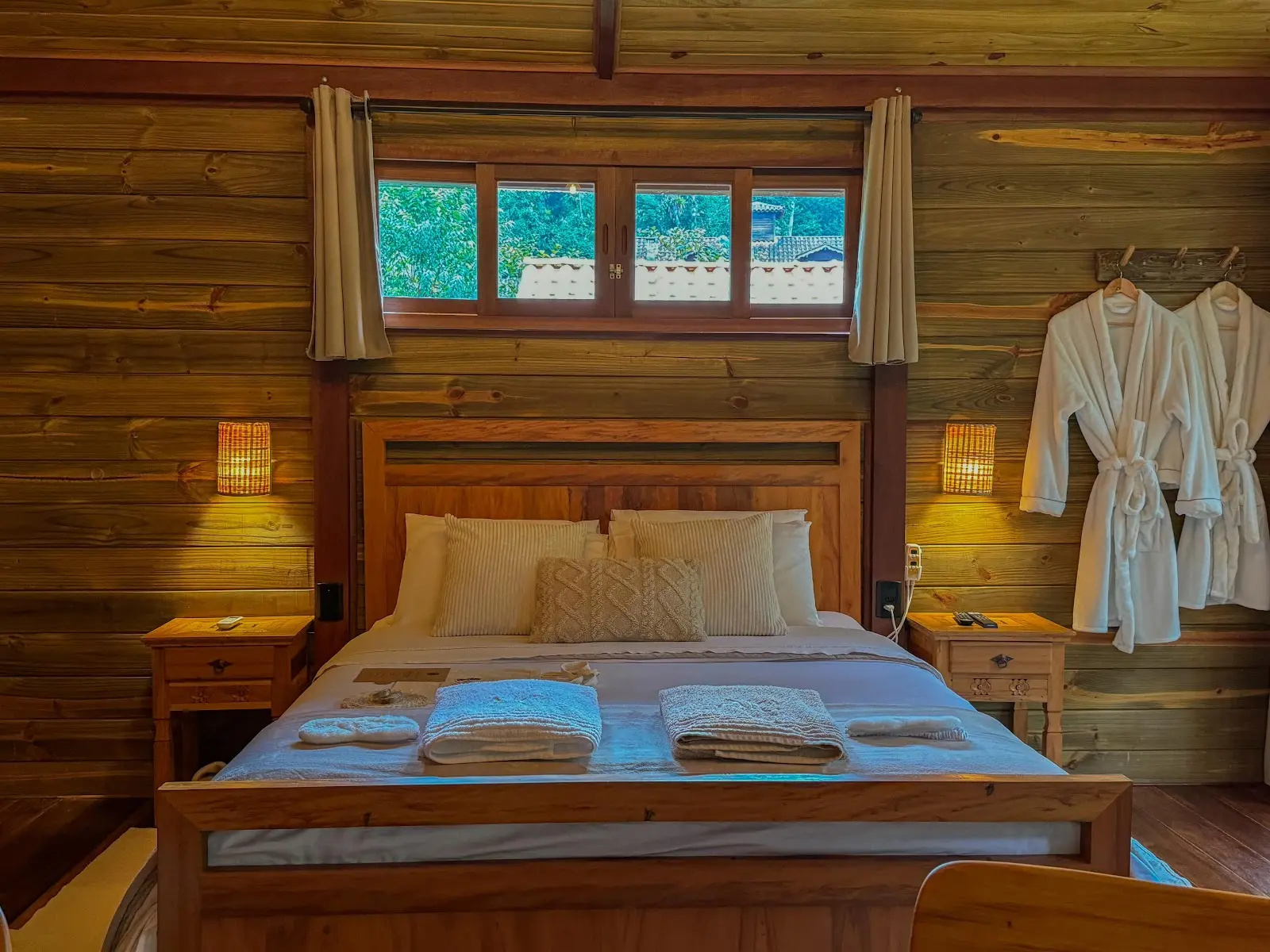 Cama com aquecimento do Chalé Gralha